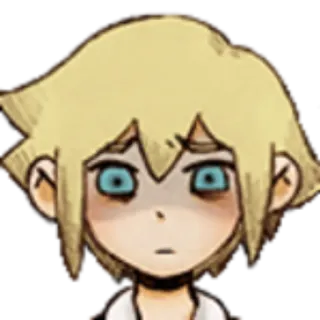 😟 00ca2059 Basil OMORI 电子游戏, 悲伤, 情感, 角色, 动漫 telegram sticker