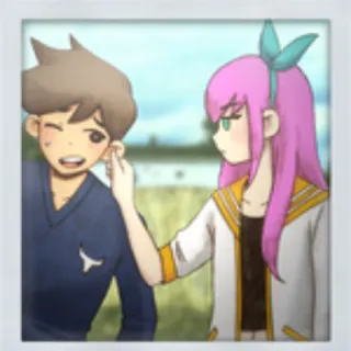 👂 a6b8d8e7 Aubrey Omori 游戏, 动漫, 朋友, 粉色头发, 卡通 telegram sticker