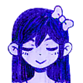 😌 0f5673e9 Mari Omori アニメ, 漫画, マリ, オモリ, かわいい, 女の子 telegram sticker
