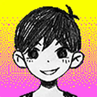 😀 922dae01 Omori ゲーム, キャラクター, omori, 少年, 白黒, アニメ telegram sticker