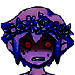 😨 d7a4dc1f Basil Omori アニメ, ゲーム, ホラー, 不気味, 怖い telegram sticker