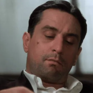 😐 2b6e9f98 Robert De Niro actor, movie, man, portrait telegram sticker