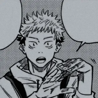 🌫 957d0c65 Manga, Anime, Kartun, Karakter, Jujutsu Kaisen, Yuji Itadori whatsapp sticker