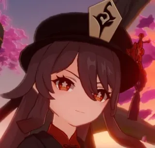 😑 0a113e2f Hu Tao Genshin Impact 호두, 원신, 애니메이션, 비디오 게임, 와이푸, 캐릭터 telegram sticker