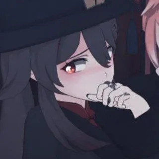 😖 3c182909 Hu Tao Genshin Impact 애니메이션, 게임, 호두, 원신 telegram sticker