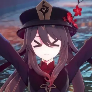 😣 3ed0f715 Hu Tao Genshin Impact 호두, 원신, 애니메이션, 게임, 캐릭터, 와이푸 telegram sticker