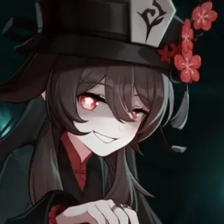 😁 7e1279c8 Hu Tao Genshin Impact 애니메이션, 원신, 호두, 비디오 게임, 캐릭터, 소녀 telegram sticker