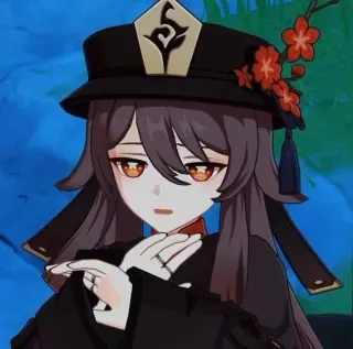 😧 c2acad92 Hu Tao Genshin Impact 애니메이션, 비디오 게임, 원신, 캐릭터, 호두 telegram sticker