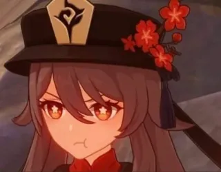 😠 d013740b Hu Tao Genshin Impact 호두, 원신, 애니메이션, 비디오 게임, 캐릭터, 스티커 telegram sticker