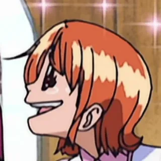 ✨ 1bd93182 Nami One Piece Anime, One Piece, Nami, Dessin animé telegram sticker