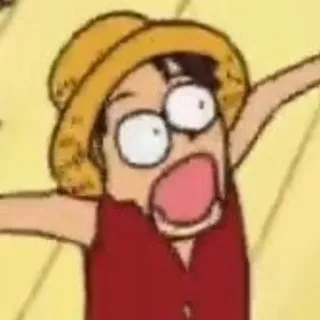 😨 888b9912 Luffy One Piece Anime, Manga, One Piece, Luffy, Chapeau de paille telegram sticker