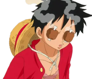 🍖 242d543a Luffy One Piece 动漫, 海贼王, 蒙奇·D·路飞, 路飞, 卡通 telegram sticker