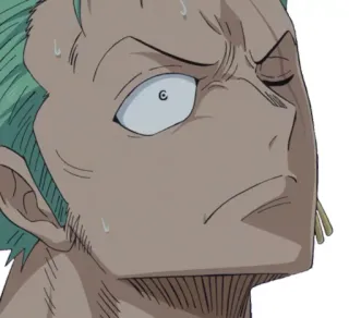 😰 36c725fa Zoro One Piece 动漫, 海贼王, 佐罗, 罗罗诺亚·索隆, 角色, 搞笑, 卡通 telegram sticker