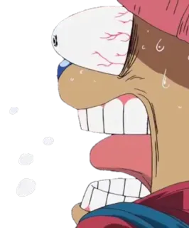 😱 3cec96f1 Tony Tony Chopper One Piece 动漫, 漫画, 海贼王, 角色, 搞笑, 反应, 乔巴 telegram sticker