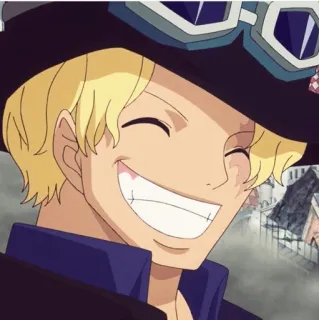 💛 0d8698f6 Sabo One Piece Anime, One Piece, Sabo, Charakter, Lächeln telegram sticker