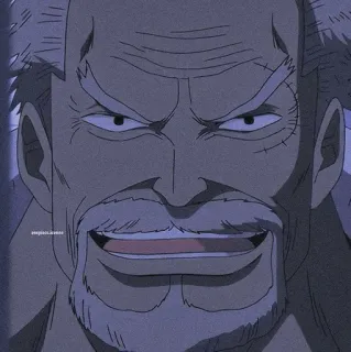 💛 77d214b5 Monkey D. Garp One Piece Anime, One Piece, Monkey D. Garp, Garp, Vizeadmiral telegram sticker