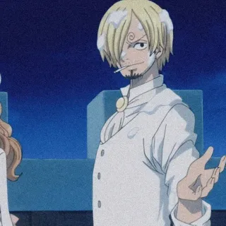 💛 940c7374 Sanji One Piece anime, one piece, sanji, charakter, cartoon telegram sticker