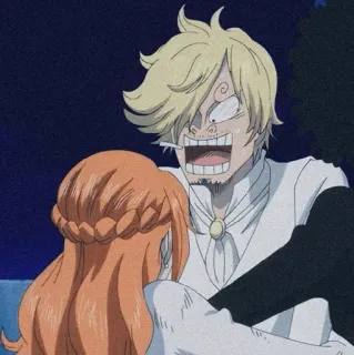 💛 a759df72 Sanji One Piece Anime, One Piece, Sanji, Nami, Cartoon, Lustig telegram sticker