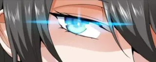 👁 25088e2a ojo, anime, manga, ojo azul, cara telegram sticker