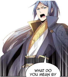 😡 981d915c WHAT DO
YOU MEAN BY Manhua, Anime, Personaje, Expresión, Pregunta, Manga telegram sticker
