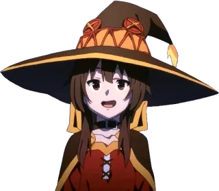 😀 086d7dac Megumin Konosuba Anime, Ragazza, Mago, Magia, Carina, Personaggio, Megumin telegram sticker