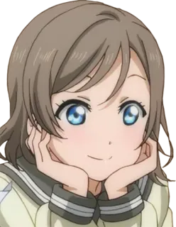 🙉 962dca7e Anime, Ragazza, Carina, Cartone animato, Uniforme scolastica, Ritratto telegram sticker