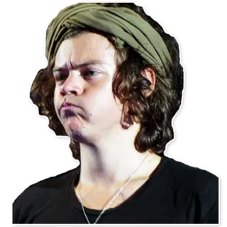 👉 0d50a3a9 Harry Styles 哈里·斯泰尔斯, 歌手, 名人, 肖像, 脸 telegram sticker