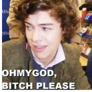 😕 1db17130 OHMYGOD, BITCH PLEASE 表情包, 搞笑, 表情, 讽刺, 侮辱 telegram sticker
