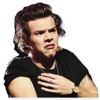 😓 6185f4f0 Harry Styles 哈利·斯泰尔斯, 歌手, 名人, 单向乐队, 人物, 男人 telegram sticker