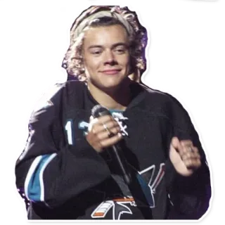 ❤ 6c5d43e2 Harry Styles 哈里·斯泰尔斯, 歌手, 麦克风, 名人, 单向乐队 telegram sticker