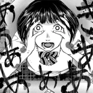 😫 5ef48156 Anime, Horreur, Manga, Cri, Fille, Effrayant, Expression telegram sticker