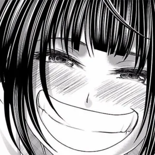 😁 913dd583 animé, manga, fille, souriant, joyeux, pleurs, portrait telegram sticker