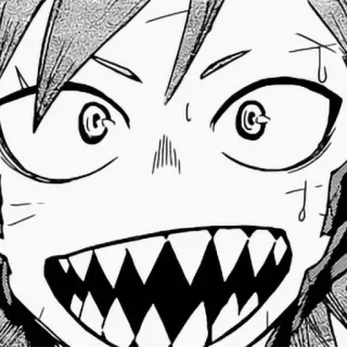 😄 befb29a9 Manga, Anime, Expression, Personnage, Dents pointues telegram sticker