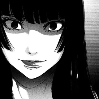 🙂 c01fb0b8 Anime, Manga, Personnage, Femme, Cheveux noirs, Sourire telegram sticker