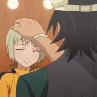 🤗 351f556d 动漫, 可爱, 喜爱, 摸头, 卡通 telegram sticker