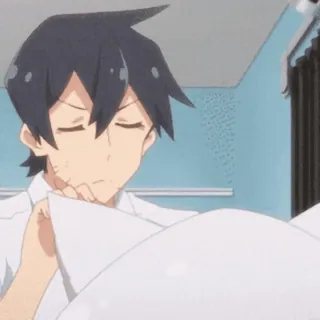 🤗 8fb65ead 动漫, 男孩, 困, 角色, 累 telegram sticker