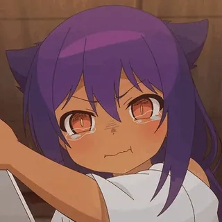 😢 ab13db10 Anime, Pianto, Triste, Kawaii, Cartone animato, Personaggio, Demone telegram sticker