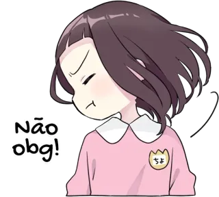 🙅‍♀️ 351df8dc Não obg! аниме девушка, недовольный/ая, милый/ая, мультик, нет, спасибо telegram sticker