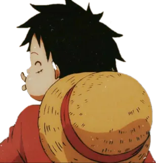 🌼 4bfef707 Monkey D. Luffy One Piece anime, one piece, luffy, desenho animado, chapéu de palha, mangá, fofo telegram sticker