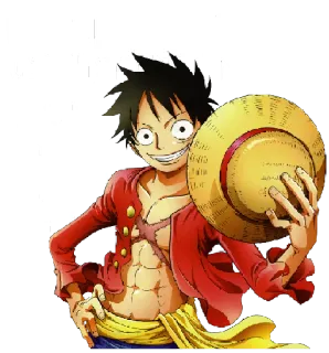 😊 1aa59756 Luffy One Piece 海贼王, 动漫, 路飞, 草帽, 海盗, 卡通 telegram sticker