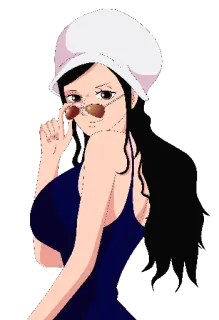 😎 977609e1 Nico Robin One Piece 动漫, 卡通, 海贼王, 妮可·罗宾, 女人, 角色, 女性 telegram sticker