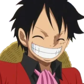 😁 1cc61a59 Luffy One Piece Anime, One Piece, Ruffy, Cartoon, Lächeln telegram sticker