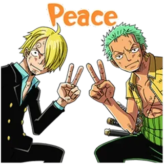 ✌️ 333cf01f Peace frieden, anime, cartoon, sticker telegram sticker