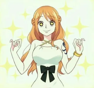 🤩 c3de6af9 Nami One Piece Anime, Nami, One Piece, Frau, Cartoon telegram sticker