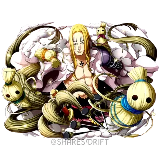 🧬 fb8b8388 @SHARESDRIFT Anime, Nhân vật, Tóc vàng, Búp bê Voodoo telegram sticker