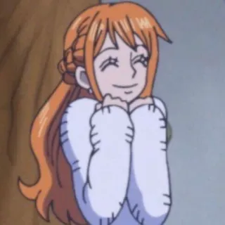 ☺️ 1a971338 Nami One Piece Anime, Cartoon, One Piece, Nami, lächelnd, fröhlich whatsapp sticker