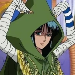 ❤️ 21edb97e Nico Robin One Piece Anime, One Piece, Nico Robin, Charakter, Kapuze, Manga whatsapp sticker