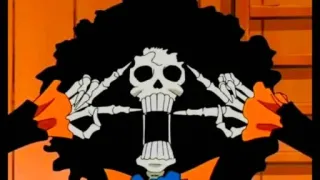 ✌️ 59ae9b10 Brook One Piece Anime, Skelett, Brook, One Piece, Lustig, Cartoon whatsapp sticker