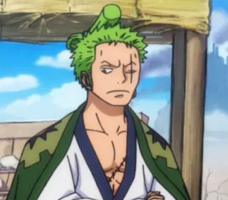 🙃 5560850b Zoro One Piece anime, roronoa zoro, one piece, zoro, manga whatsapp sticker