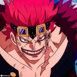 😁 9f867f66 Eustass Kid One Piece anime, one piece, eustass kid, character whatsapp sticker